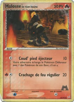 Malosse de Team Magma 63/95 EX Team Magma vs Team Aqua