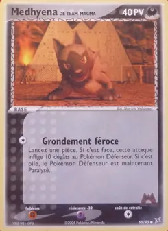 Medhyena de Team Magma 65/95 EX Team Magma vs Team Aqua