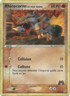 Rhinocorne de Team Magma 68/95 EX Team Magma vs Team Aqua