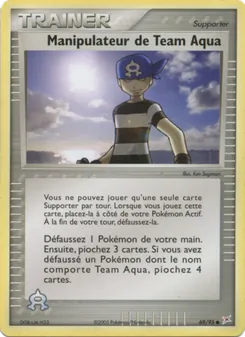 Manipulateur de Team Aqua 69/95 EX Team Magma vs Team Aqua