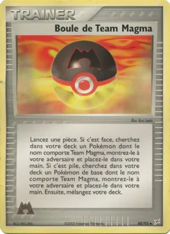 Boule de Team Magma 80/95 EX Team Magma vs Team Aqua