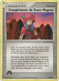 Conspirateur de Team Magma 82/95 EX Team Magma vs Team Aqua