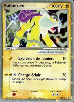 Raikou ex 92/95 EX Team Magma vs Team Aqua
