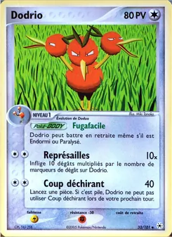 Dodrio 33/101 EX Légendes Oubliées
