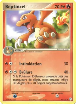 Reptincel 31/112 EX Rouge Feu & Vert Feuille