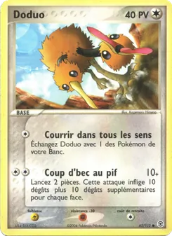 Doduo 62/112 EX Rouge Feu & Vert Feuille