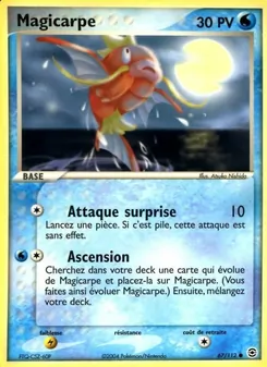 Magicarpe 67/112 EX Rouge Feu & Vert Feuille