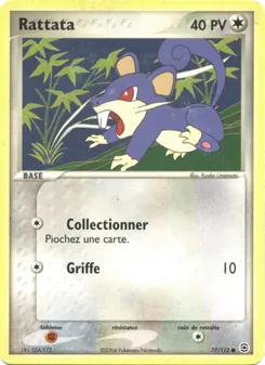 Rattata 77/112 EX Rouge Feu & Vert Feuille