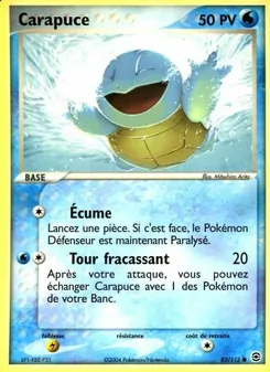 Carapuce 83/112 EX Rouge Feu & Vert Feuille