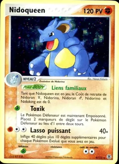 Nidoqueen 9/112 EX Rouge Feu & Vert Feuille