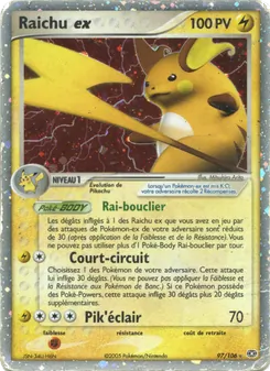Raichu ex 97/106 EX Émeraude