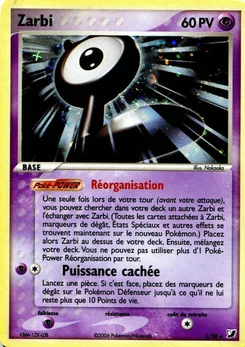 Zarbi L EX Forces Cachées Collection Zarbi