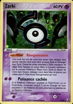 Zarbi S EX Forces Cachées Collection Zarbi