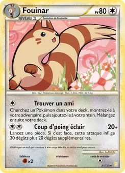 Fouinar 21/123 HeartGold SoulSilver