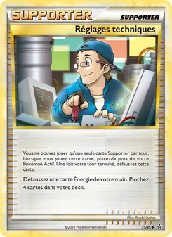 Réglages techniques 75/95 Déchaînement