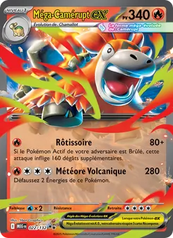 Méga-Camérupt-ex 022/132 Méga-Évolution