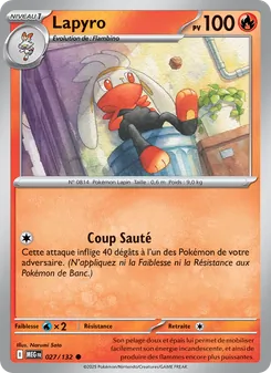 Lapyro 027/132 Méga-Évolution