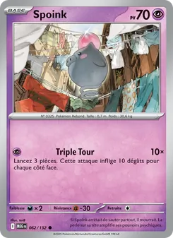 Spoink 062/132 Méga-Évolution