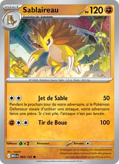 Sablaireau 069/132 Méga-Évolution