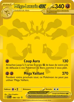 Méga-Lucario-ex 188/132 Méga-Évolution