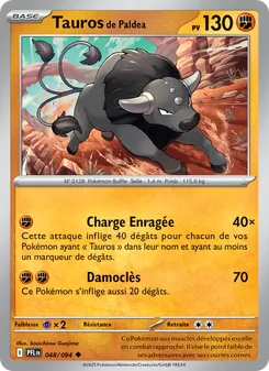 Tauros de Paldea 048/094 Flammes Fantasmagoriques