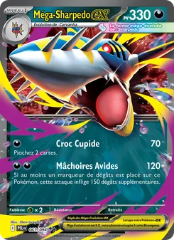 Méga-Sharpedo-ex 061/094 Flammes Fantasmagoriques