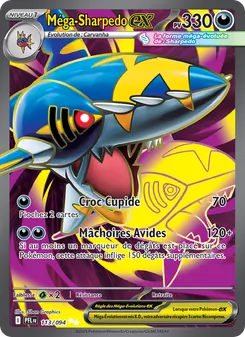 Méga-Sharpedo-ex 113/094 Flammes Fantasmagoriques