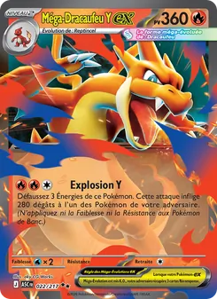 Méga-Dracaufeu Y-ex 022/217 Héros Transcendants