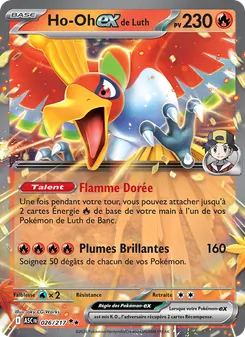 Ho-Oh-ex de Luth 026/217 Héros Transcendants