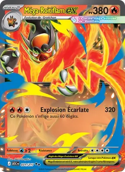 Méga-Roitiflam-ex 031/217 Héros Transcendants