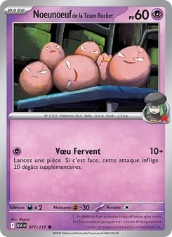 Noeunoeuf de la Team Rocket 077/217 Héros Transcendants