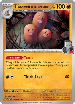 Triopikeur de la Team Rocket 101/217 Héros Transcendants