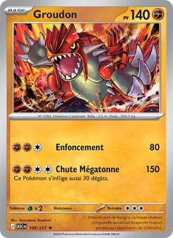 Groudon 108/217 Héros Transcendants