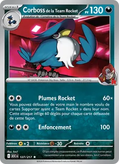 Corboss de la Team Rocket 127/217 Héros Transcendants