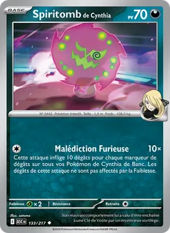 Spiritomb de Cynthia 133/217 Héros Transcendants