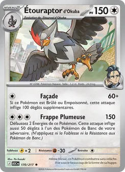 Étouraptor d'Okuba 170/217 Héros Transcendants
