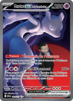 Mewtwo-ex de la Team Rocket 281/217 Héros Transcendants