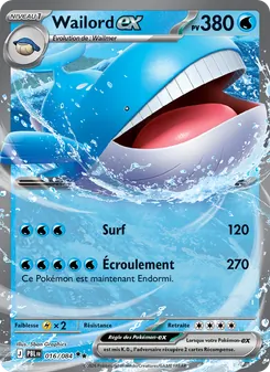 Wailord-ex 016/084 Nuit Noire