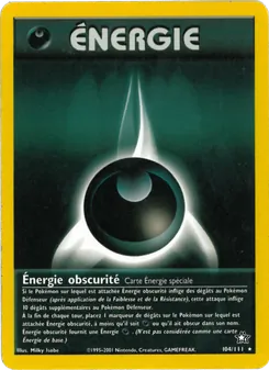 Énergie obscurité 104/111 Neo Genesis