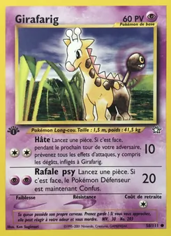 Girafarig 58/111 Neo Genesis