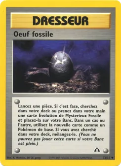 Oeuf fossile 72/75 Neo Discovery