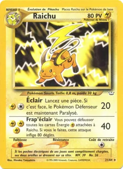 Raichu 21/64 Neo Revelation