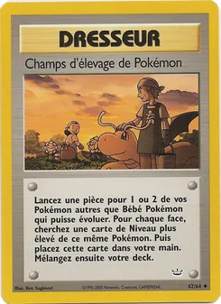 Champs d'élevage de Pokémon 62/64 Neo Revelation