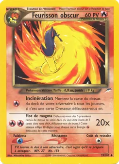Feurisson obscur 39/105 Neo Destiny