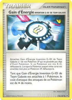 Gain d'Énergie Invention G-101 de Team Galaxie 116/127 Platine