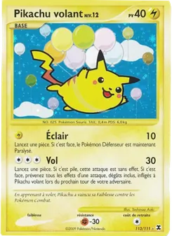 Pikachu volant Niv. 12 113/111 Rivaux Émergeants
