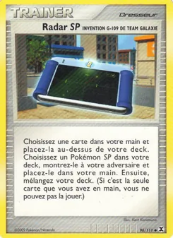 Radar SP Invention G-109 de Team Galaxie 96/111 Rivaux Émergeants