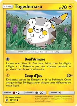 Togedemaru 53/149 Soleil et Lune