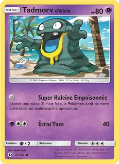 Tadmorv d’Alola 57/149 Soleil et Lune