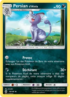 Persian d’Alola 79/149 Soleil et Lune